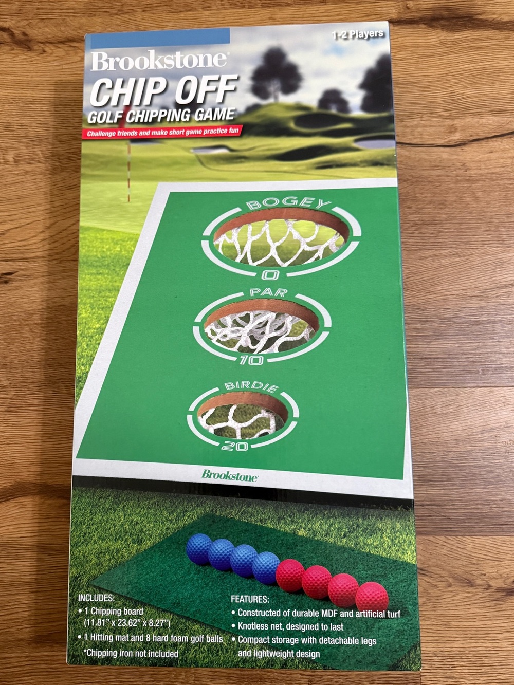 SEALED- Brookstone Chip Off Golf Chipping Game